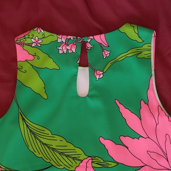 SUMMER BRIGHT JULIE BROWN SHIFT DRESS - Picture 5 of 13